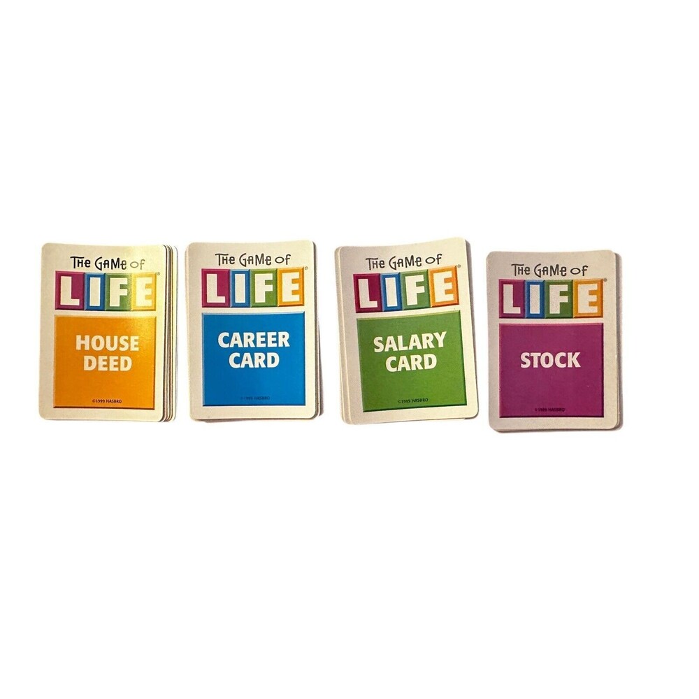 Game Of Life 40th Anniversary Edition Replacement Cards - Complete Set